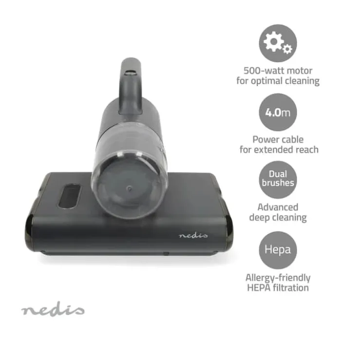 Nedis Madras Støvsuger 500 Watt - Ledningsfri - Sort