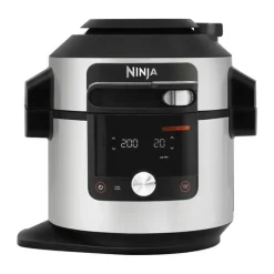 Ninja ONE-Lid Multicooker 14-i-1 7,5 liter - 1760 watt - Inkl. tilbehør - Stål/sort