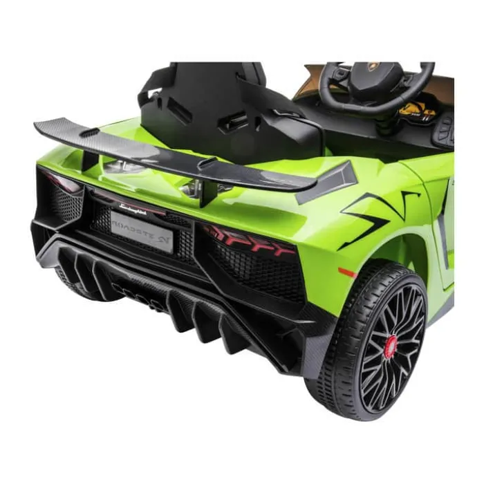 NORDIC PLAY Speed Elektrisk Bil -Lamborghini Aventador SV Egnet til børn fra 3 år - 12V Batteri - Grøn