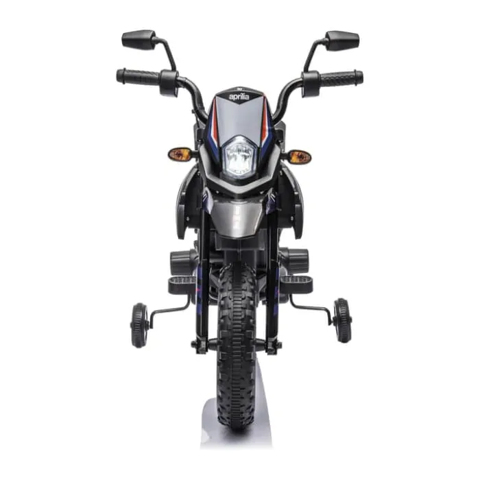 NORDIC PLAY Speed Elektrisk motorcykel Aprilia 3-8 år - Bluetooth - Sort