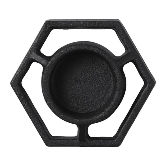 Normann Copenhagen Tivoli Prism Fyrfadsstage H 2,5 x B 8,5 x L 7,5 cm - StøbeJern - Sort