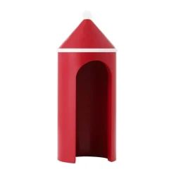 Normann Copenhagen Tivoli Tale Figurines Skilderhus H 22,5 x Ø 9 cm - Malet eg - Lollipop Rød