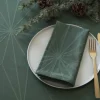 Novoform Stars Stofserviet - 4 stk. B 45 x L 45 cm - 60% bomuld/40% polyester - Spruce green