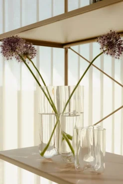 Novoform Vase - Clover H 12 cm - Mundblæst glas - Klar