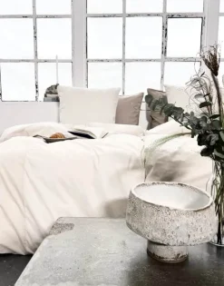 omhu Patchwork Sengetøj B 140 x L 220 cm - Økologisk bomuld - Sand