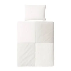 omhu Patchwork Sengetøj B 140 x L 200 cm - Økologisk bomuld - Sand