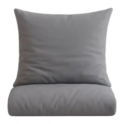omhu Percale Sengetøj B 140 x L 200 cm - Økologisk bomuld - Lys grå