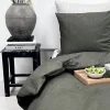 omhu Percale Sengetøj B 140 x L 220 cm - Økologisk bomuld - Oliven