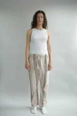 omhu x Mads Barfod Slumber Pyjamasbukser M/L - Satin - Latte