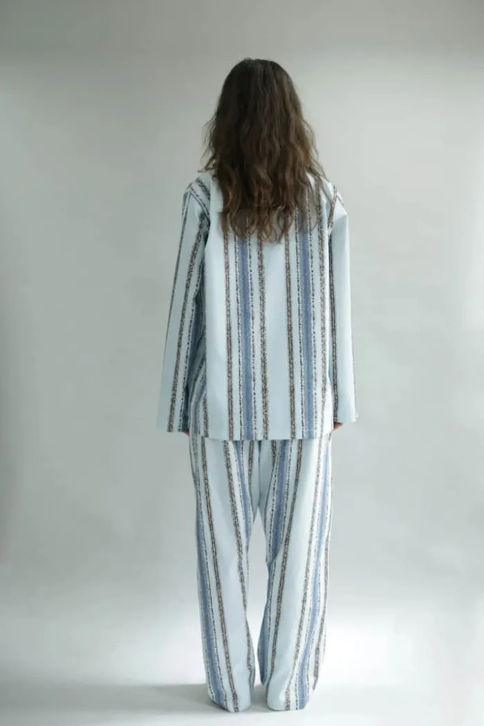 omhu x Mads Barfod Slumber Pyjamasskjorte XS/S - Satin - Aqua