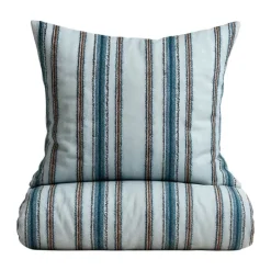 omhu x Mads Barfod Streamline Sengetøj B 140 x L 200 cm - Bomuld - Aqua