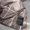 omhu x Mads Barfod Wave Grid Sengetøj B 140 x L 220 cm - Bomuld - Taupe
