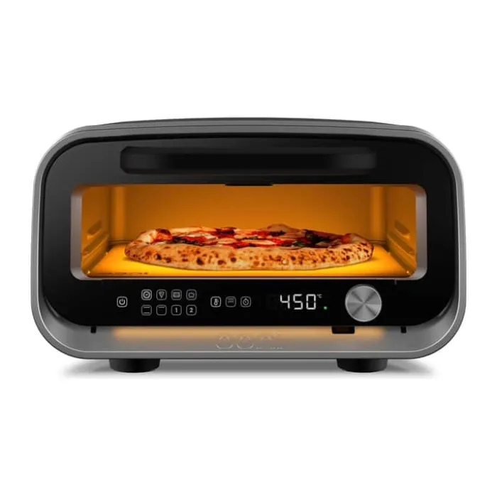 Ooni Volt 2 Elektrisk Pizzaovn H 26,3 x B 44,2 x D 54,5 cm - Rustfrit stål - Grå