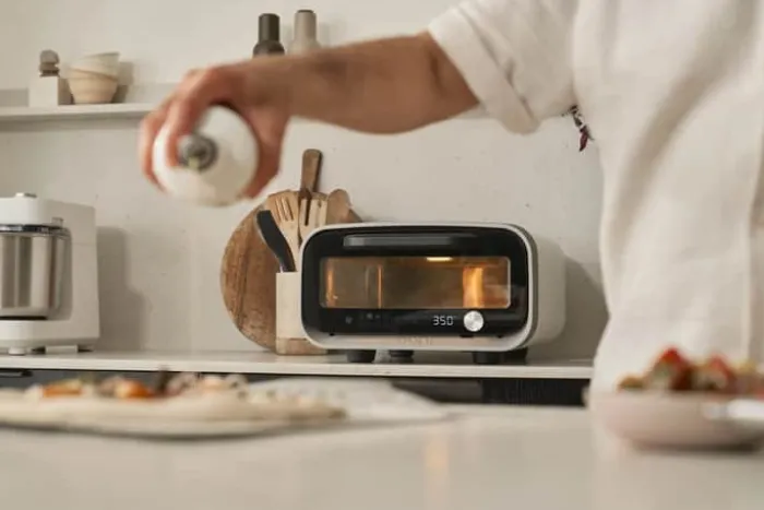 Ooni Volt 2 Elektrisk Pizzaovn H 44 x B 26 x L 55 cm - Rustfrit stål - Hvid