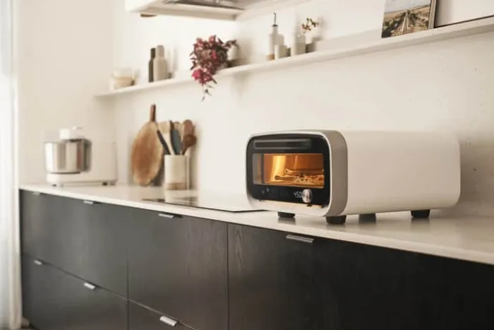 Ooni Volt 2 Elektrisk Pizzaovn H 44 x B 26 x L 55 cm - Rustfrit stål - Hvid