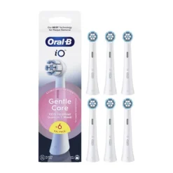 Oral-B iO Gentle Care Børstehoved - 6 stk. Passer til Oral-B iO el-tandbørster