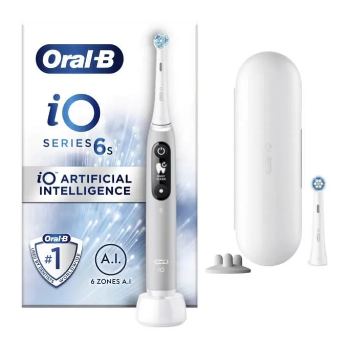 Oral-B iO 6S Elektrisk Tandbørste Med interaktivt display - Grå