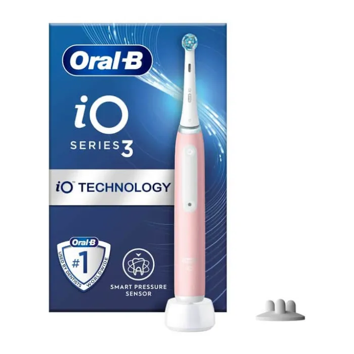 Oral-B iO 3S Elektrisk Tandbørste 3 børsteindstillinger - Pink
