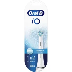 Oral-B iO Ultimate Clean Tandbørstehoved - 2 stk. Passer til Oral-B iOel-tandbørster