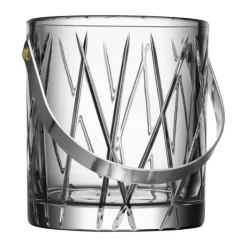 Orrefors City Isspand H 15,5 cm - Krystalglas/stål - Klar