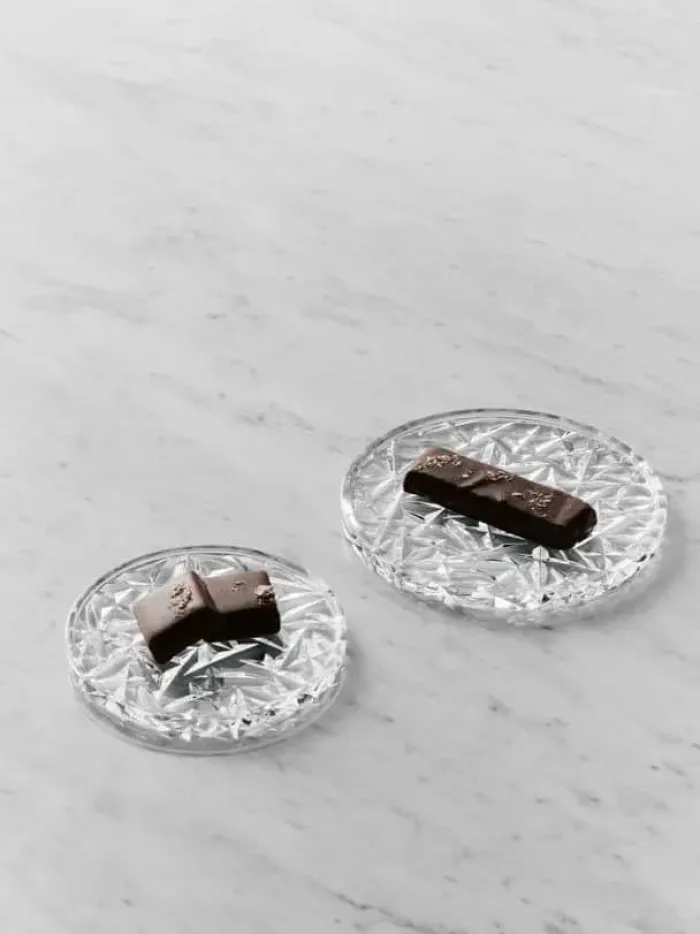 Orrefors Coaster - 2 stk. Ø 10 - Glas - Klar