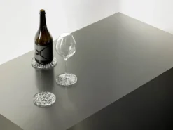 Orrefors Coaster - 2 stk. Ø 10 - Glas - Klar