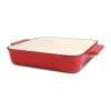 Orrefors Jernverk Ovnfast Fad H 6 x B 23 x L 23 cm - Støbejern - Rød