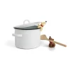 OTOTO Buddy Ske- og grydelågsholder - 2 stk. H 7,8 cm - Silikone - Gul/brun