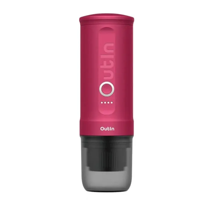 Outin Nano Espressomaskine 80 ml - Transportable - Rød