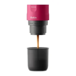 Outin Nano Espressomaskine 80 ml - Transportable - Rød