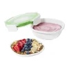 OXO Good Grips Snackbeholder L 15 x B 15 cm - PP-plastik/Silikone - Hvid/klar
