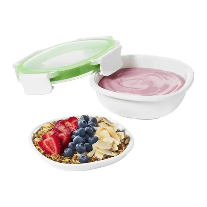 OXO Good Grips Snackbeholder L 15 x B 15 cm - PP-plastik/Silikone - Hvid/klar
