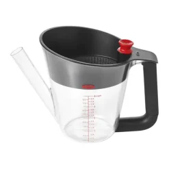 OXO Good Grips Stor Fedtskiller 1000 ml - Nylon/PP-plastik/silikone - Sort/rød/transparent