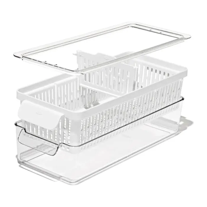 OXO Køleskabsboks H 9,5 x B 15 x L 37 cm - PP plastik - Klar