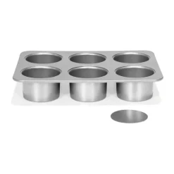 Patisse SilverTop Cheesecakeform Ø 8 cm - Stål