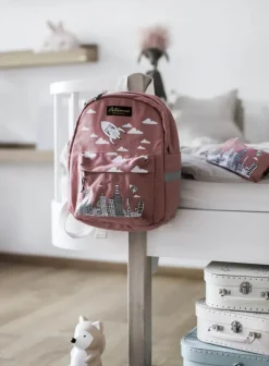 Pellianni Børnerygsæk H 28 x B 10 x L 23 cm - Bomuld - Lyserød