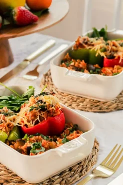 Peugeot Appolia Ovnfast Fad B 13 x L 22 cm - Keramik - Creme