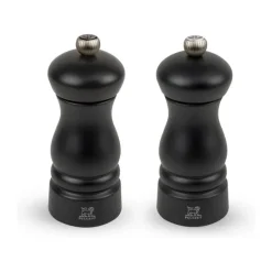 Peugeot Clermont Salt- og peberkværnsæt H 13 cm - Træ - Mat sort