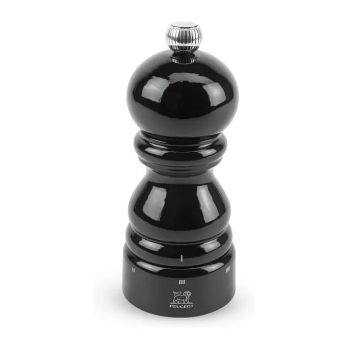 Peugeot Paris US Peberkværn H 12 cm - Bøg - Sort lak