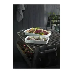 Pillivuyt Ovnfast Fad Nr. 3 L 35 x B 22 cm - Porcelæn - Hvid