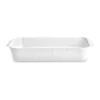 Pillivuyt Plissé Fad H 6 x B 21 x L 38 cm - Porcelæn - Hvid