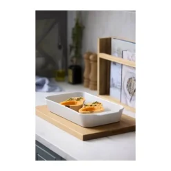Pillivuyt Plissé Fad H 6 x B 21 x L 38 cm - Porcelæn - Hvid