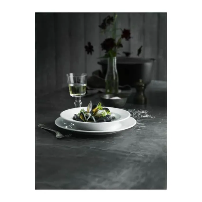 Pillivuyt Sancerre Dyb Tallerken Ø 22 cm - Porcelæn - Hvid