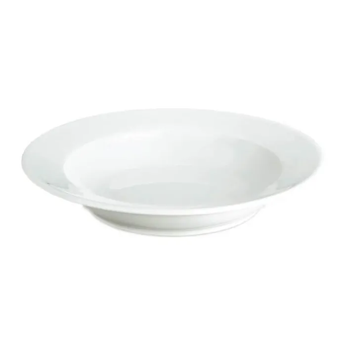 Pillivuyt Sancerre Dyb Tallerken Ø 22 cm - Porcelæn - Hvid