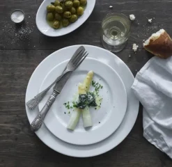 Pillivuyt Sancerre Middagstallerken Ø 31,5 cm - Porcelæn - Hvid