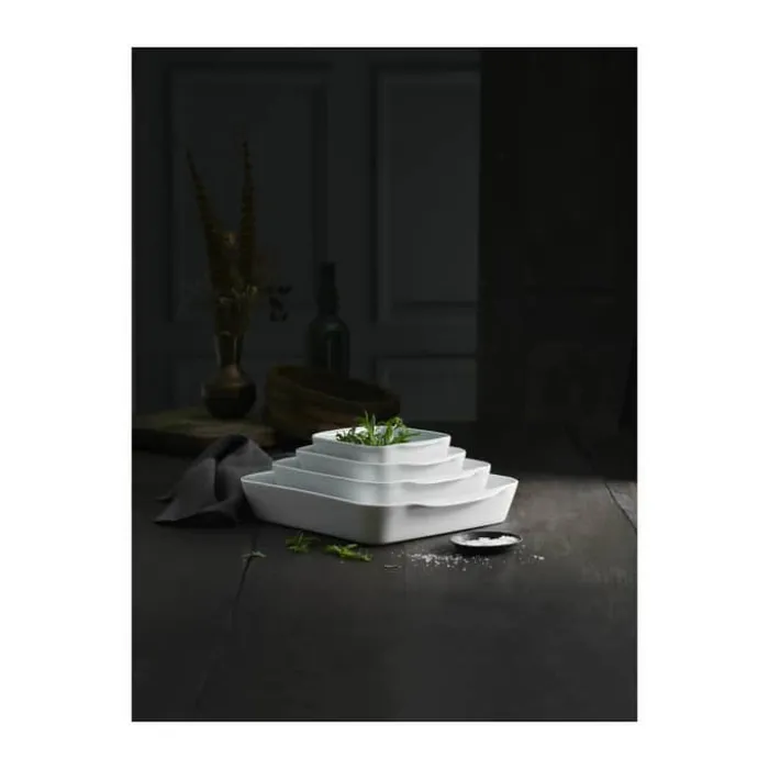 Pillivuyt Serveringsskål Nr. 3 L/B 22 cm - Porcelæn - Hvid