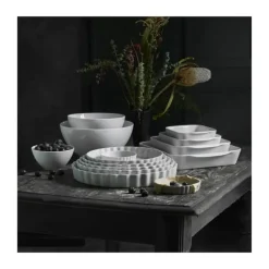 Pillivuyt Tærtefad Nr. 8 Ø 25 cm - Porcelæn - Hvid