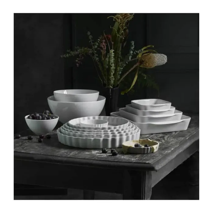 Pillivuyt Tærtefad Nr. 8 Ø 25 cm - Porcelæn - Hvid