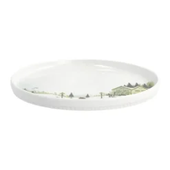 Pillivuyt Vinter Tallerken Ø 20 cm - Porcelæn - Hvid/rød/grøn/brun