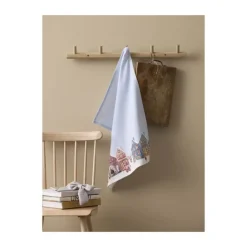 Pillivuyt Vinter Viskestykke B 50 x L 70 cm - Bomuld - Lyseblå